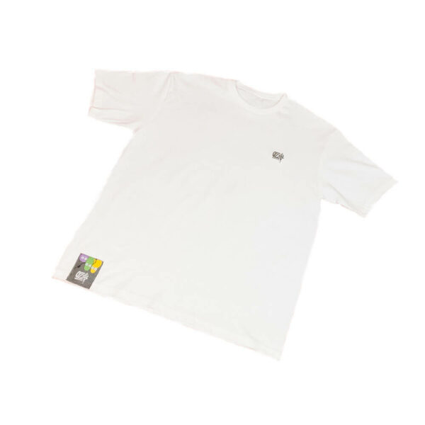 Polera blanca logo lateral