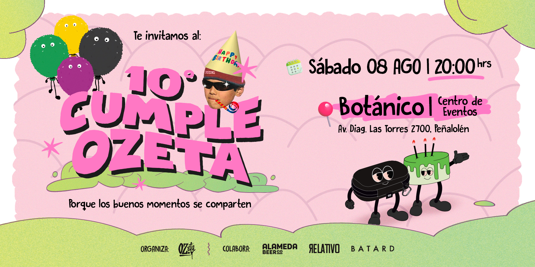 10° Cumple OZeta Banner Eventin