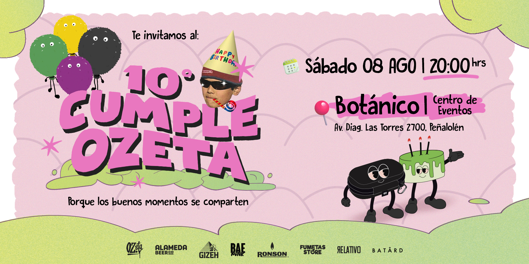 10 Cumple OZeta Banner Eventin